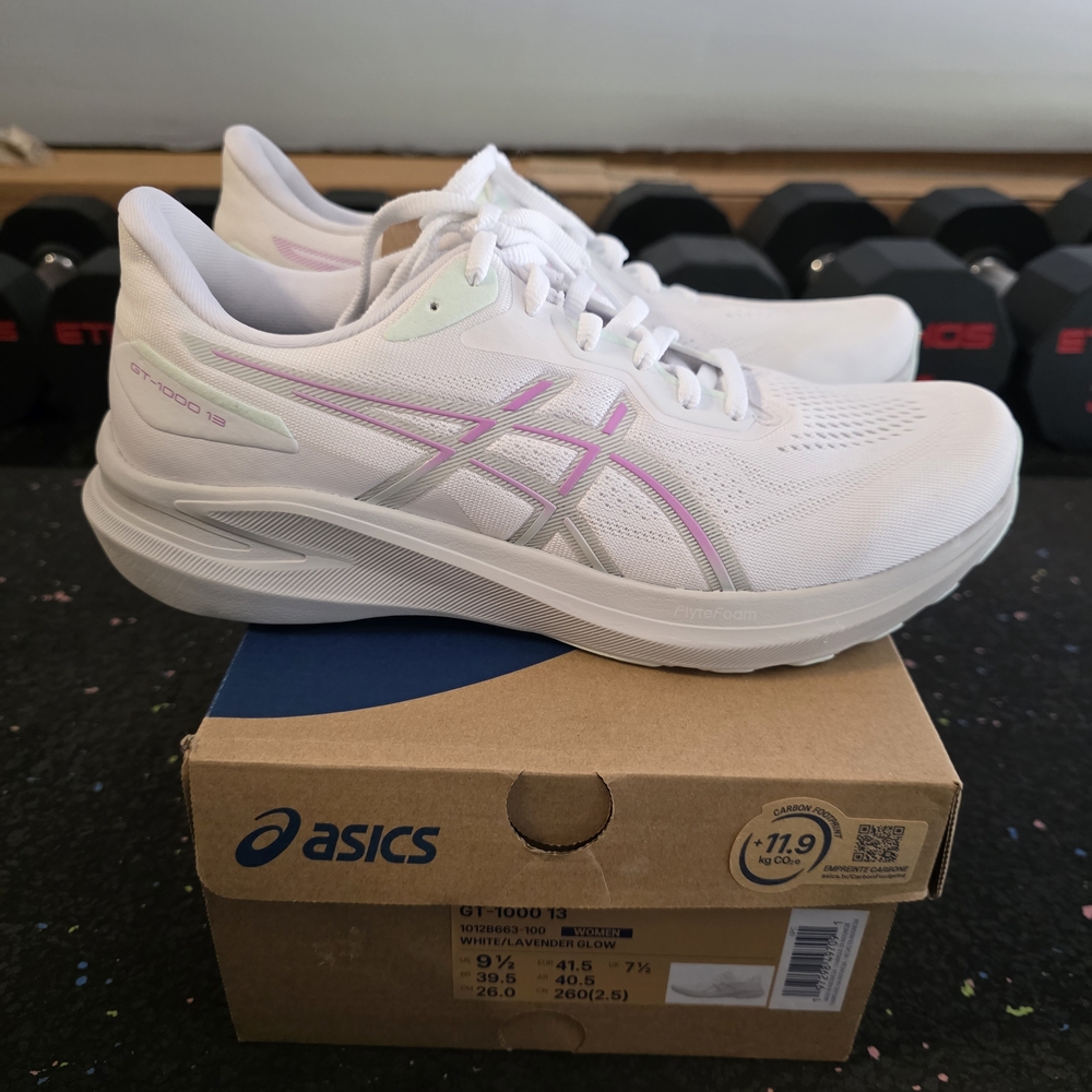 ASICS Women's GT-1000 13 White Running Shoes